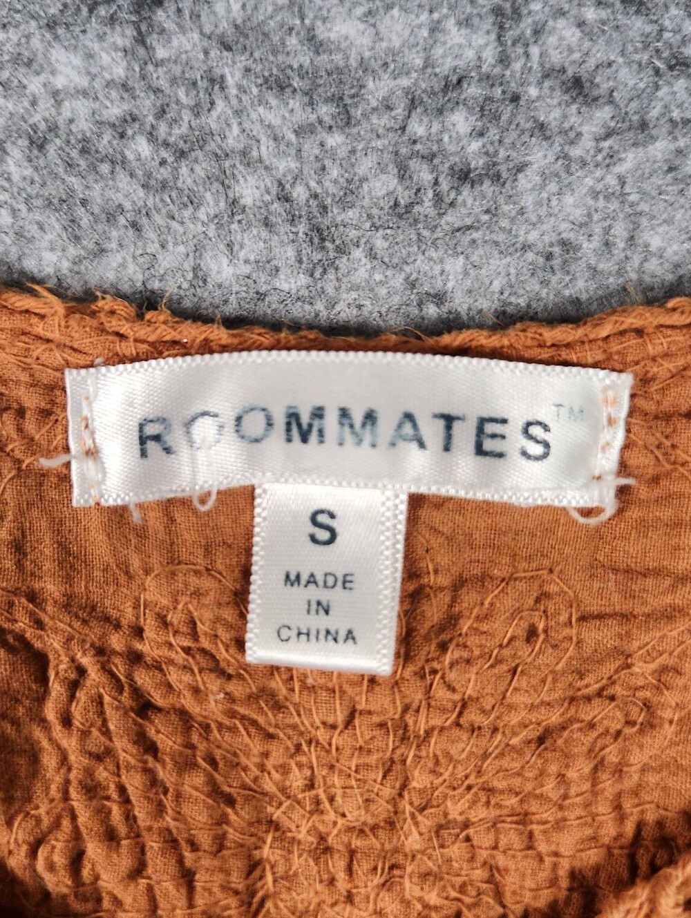 Roommates Romantic Rust Crochet Cotton Camisole Tank Top Size Small - Picture 2 of 9